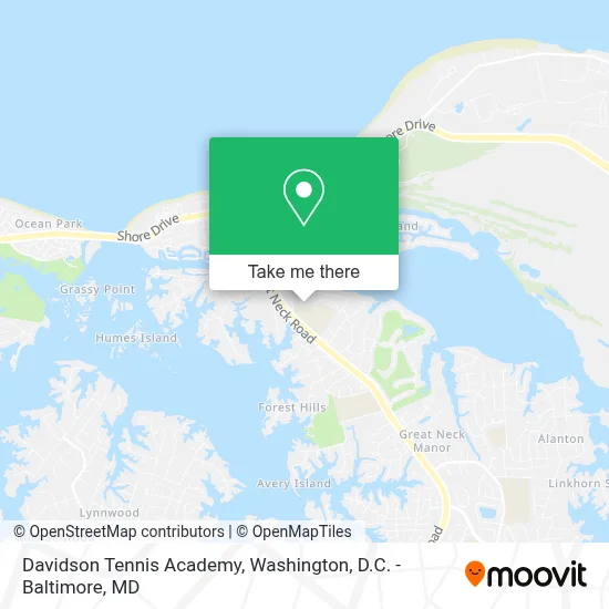 Davidson Tennis Academy map