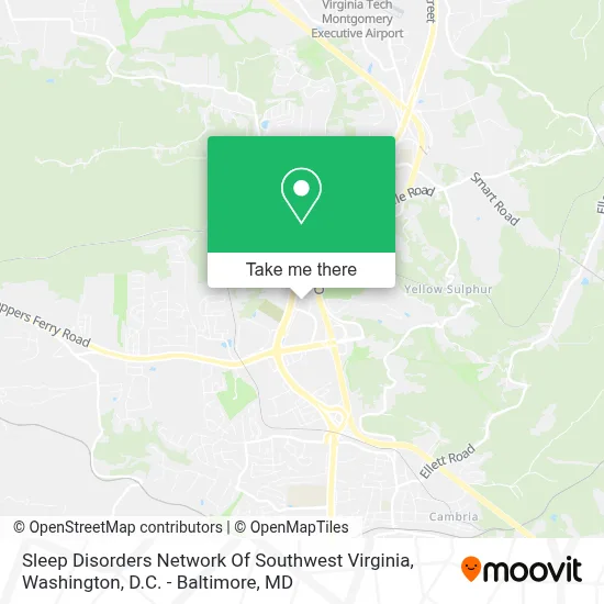Sleep Disorders Network Of Southwest Virginia map