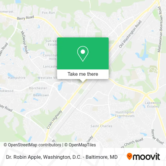 Dr. Robin Apple map