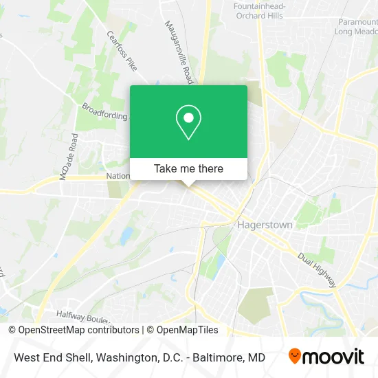 West End Shell map