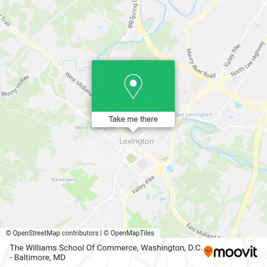 The Williams School Of Commerce map