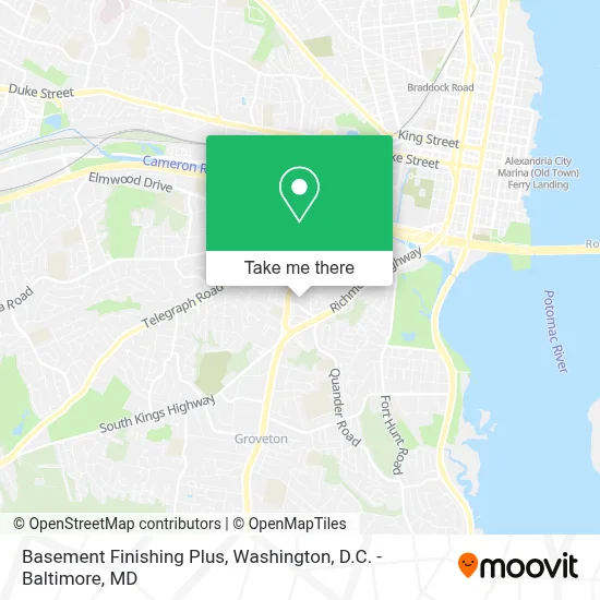 Basement Finishing Plus map