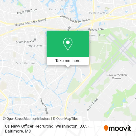 Us Navy Officer Recruiting map