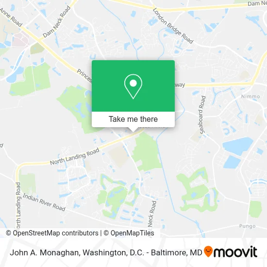 John A. Monaghan map