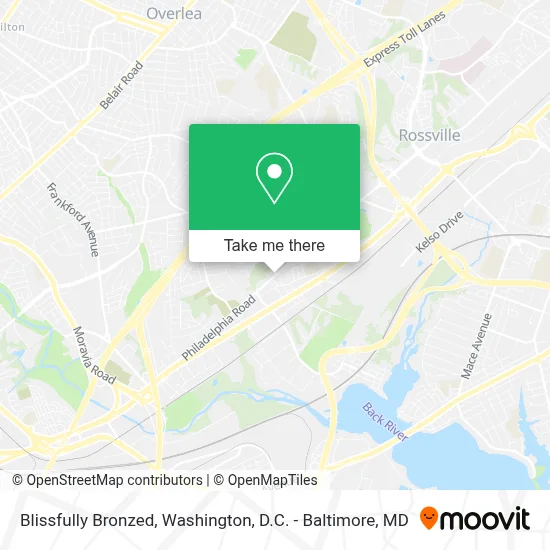 Blissfully Bronzed map