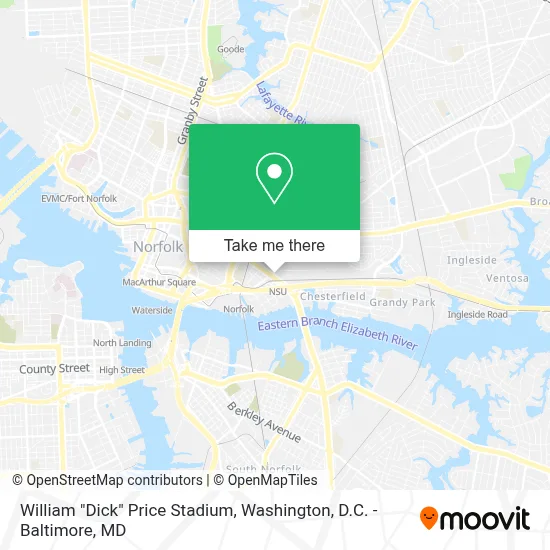 William "Dick" Price Stadium map