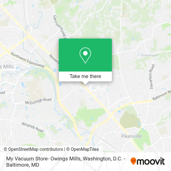 My Vacuum Store- Owings Mills map
