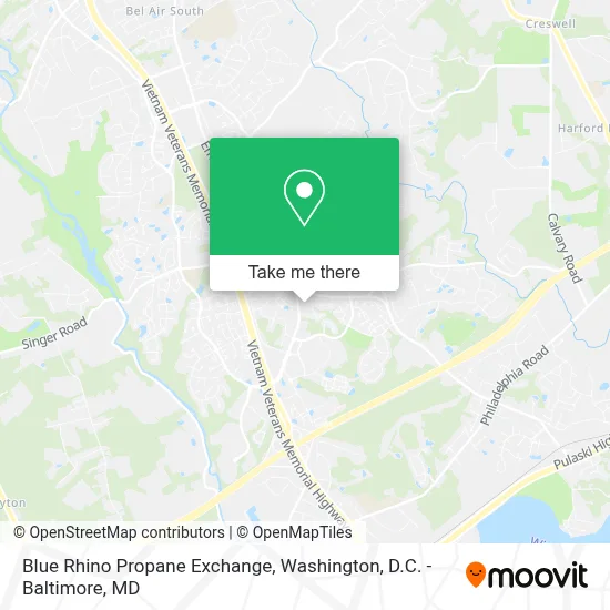 Blue Rhino Propane Exchange map