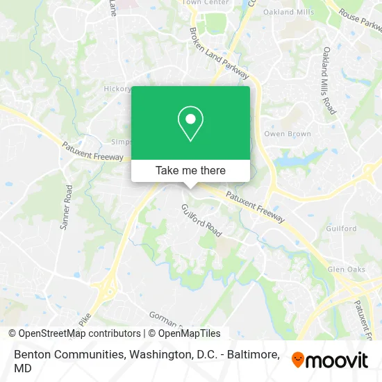 Benton Communities map