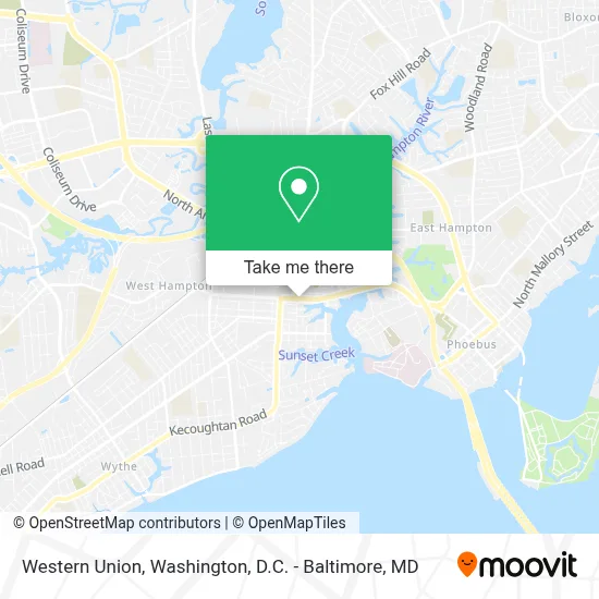 Western Union map