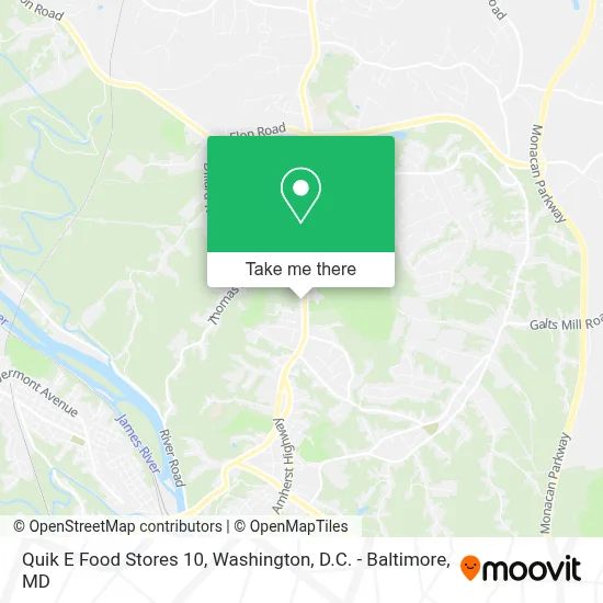 Quik E Food Stores 10 map