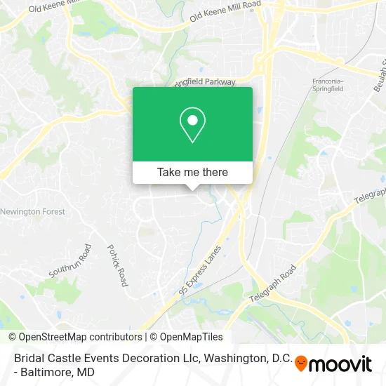 Bridal Castle Events Decoration Llc map