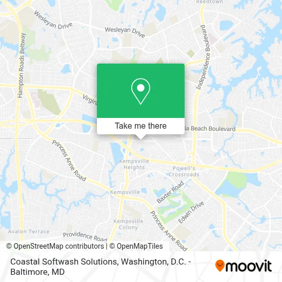Coastal Softwash Solutions map
