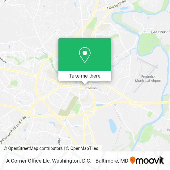 A Corner Office Llc map