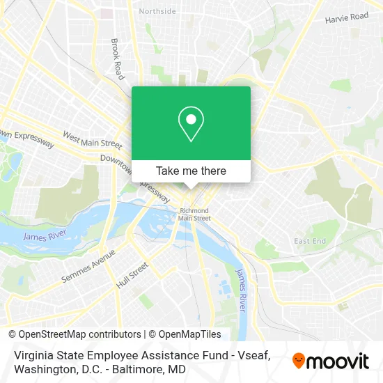 Virginia State Employee Assistance Fund - Vseaf map