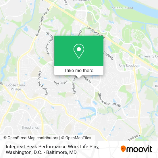 Integreat Peak Performance Work Life Play map