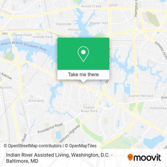 Indian River Assisted Living map