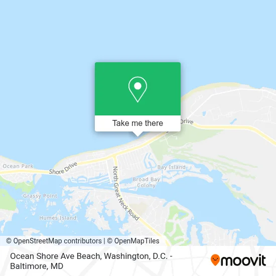 Ocean Shore Ave Beach map