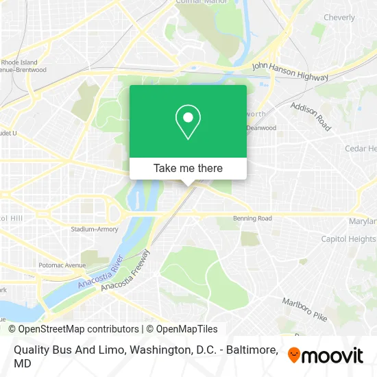 Quality Bus And Limo map
