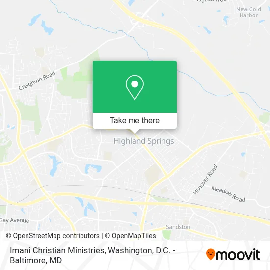 Imani Christian Ministries map