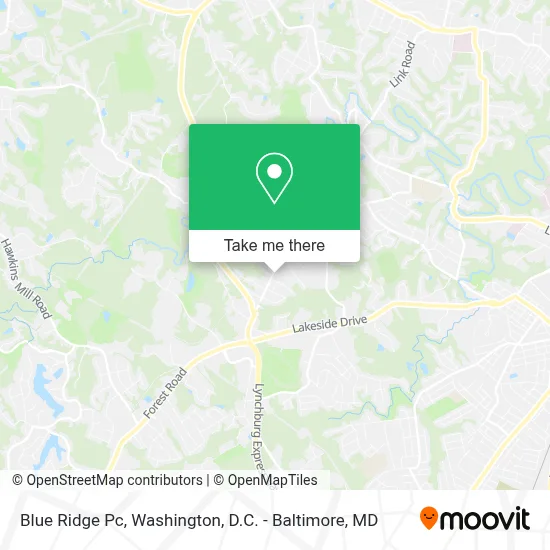 Blue Ridge Pc map