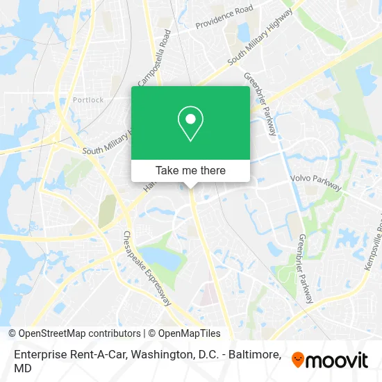 Enterprise Rent-A-Car map
