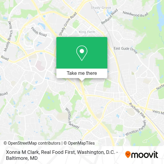Xonna M Clark, Real Food First map