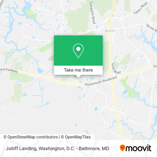 Jolliff Landing map