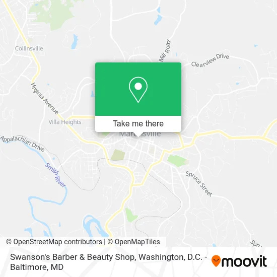 Swanson's Barber & Beauty Shop map
