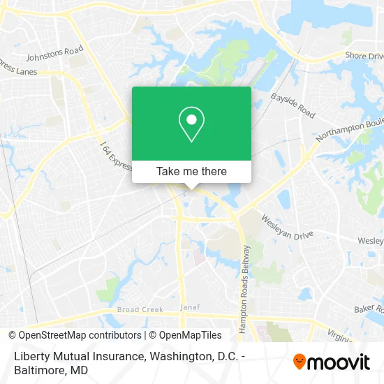 Liberty Mutual Insurance map
