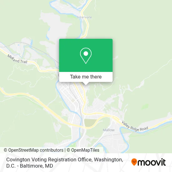 Covington Voting Registration Office map