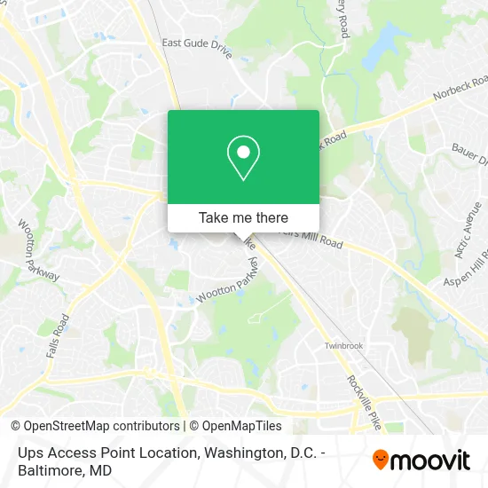 Ups Access Point Location map