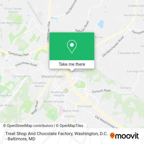 Treat Shop And Chocolate Factory map