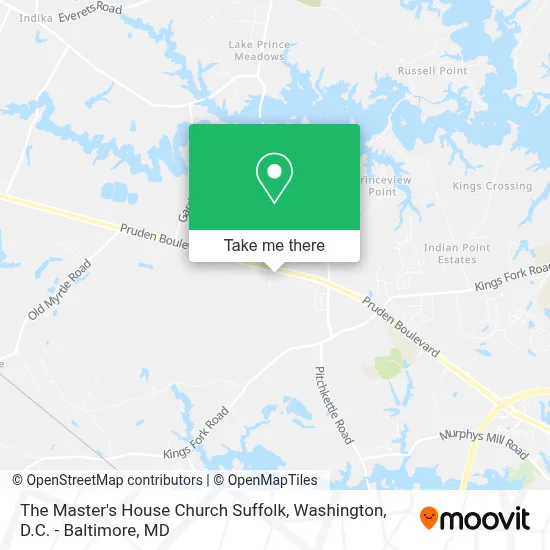 The Master's House Church Suffolk map