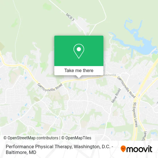 Performance Physical Therapy map
