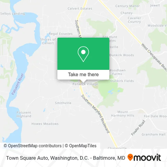 Town Square Auto map