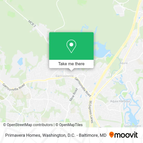 Primavera Homes map