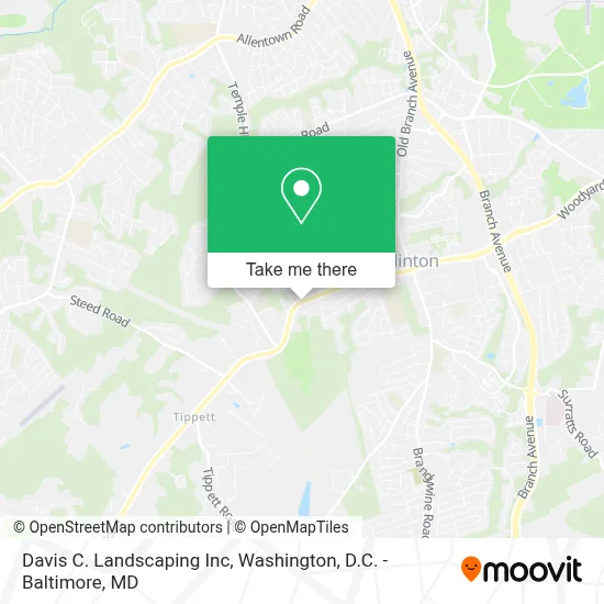 Davis C. Landscaping Inc map