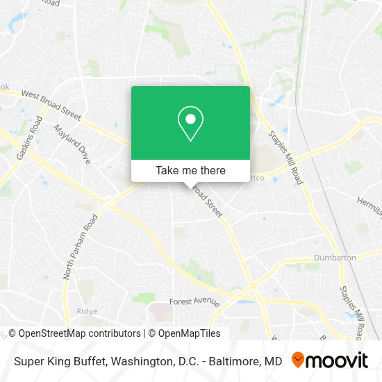 Super King Buffet map