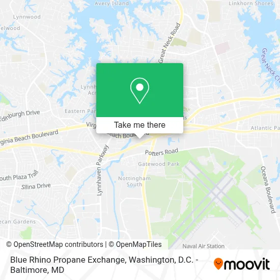 Blue Rhino Propane Exchange map