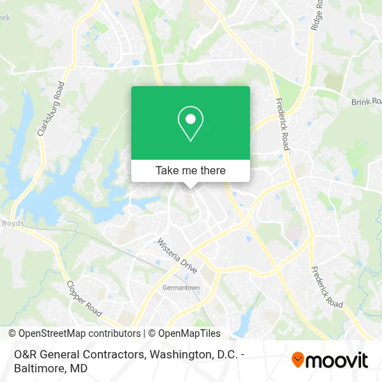 O&R General Contractors map