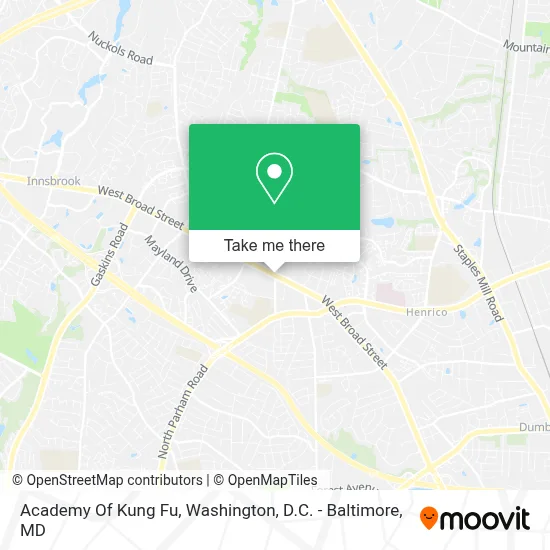 Academy Of Kung Fu map