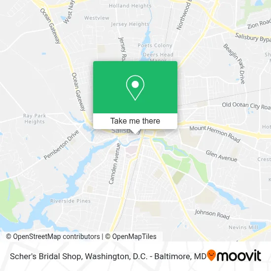 Scher's Bridal Shop map