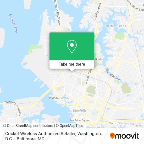 Cricket Wireless Authorized Retailer map