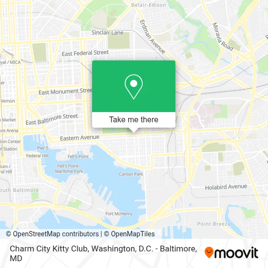 Charm City Kitty Club map