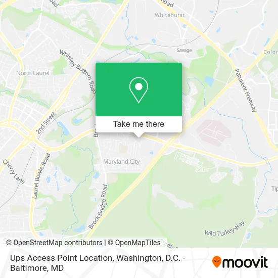 Ups Access Point Location map