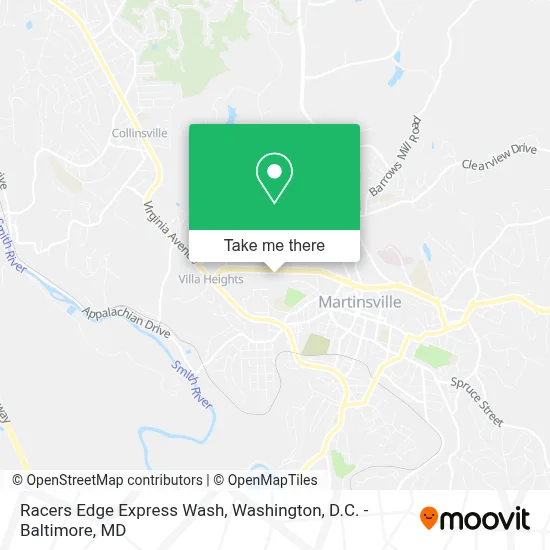 Racers Edge Express Wash map