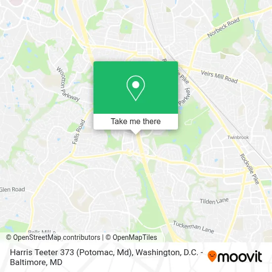 Harris Teeter 373 (Potomac, Md) map