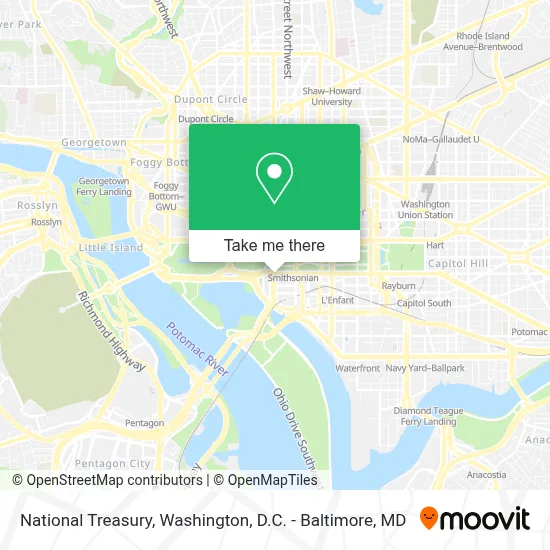 National Treasury map