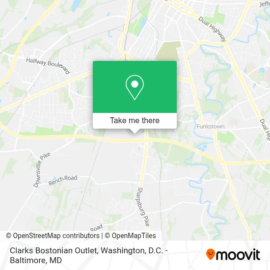 Clarks Bostonian Outlet map